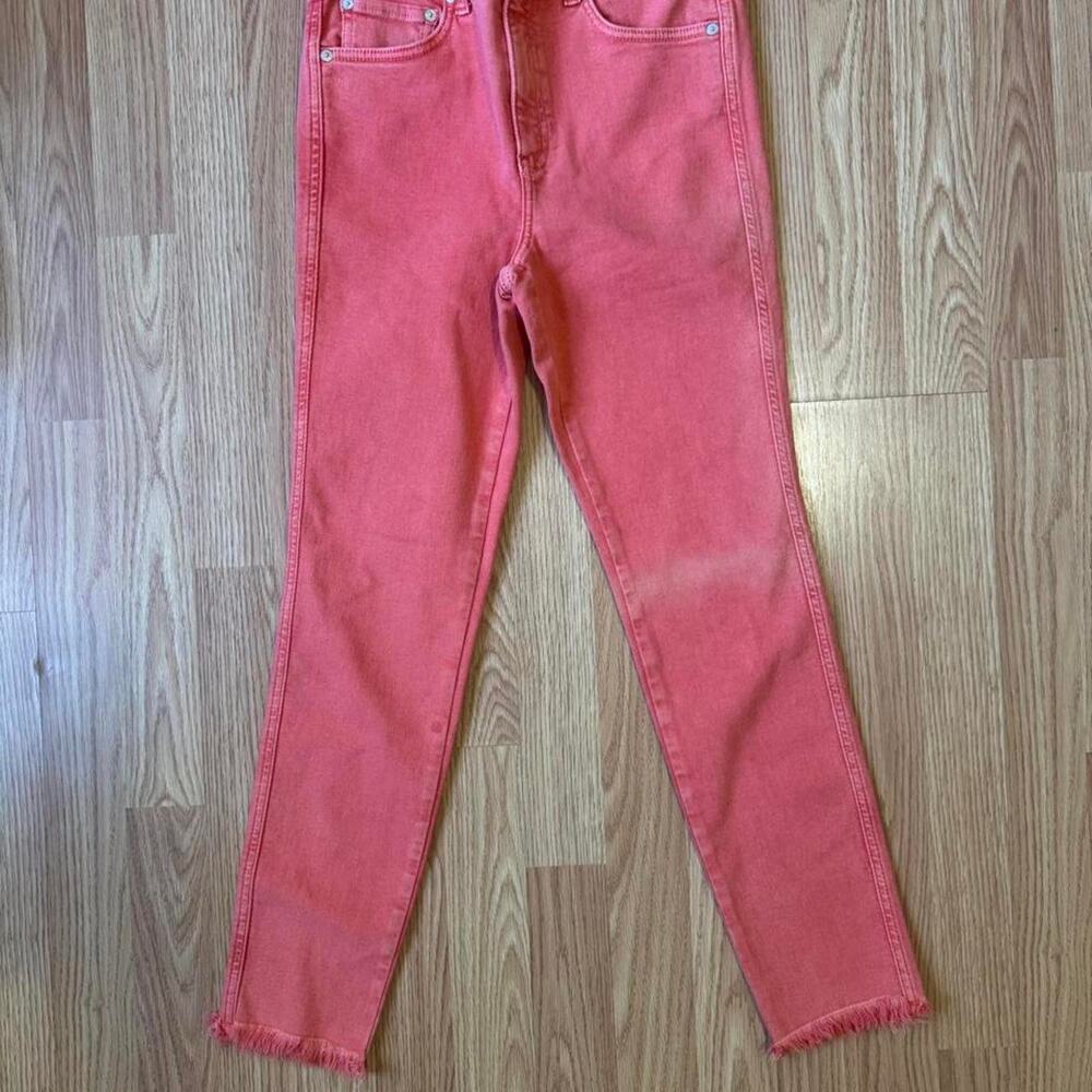 Free people coral pink high waisted